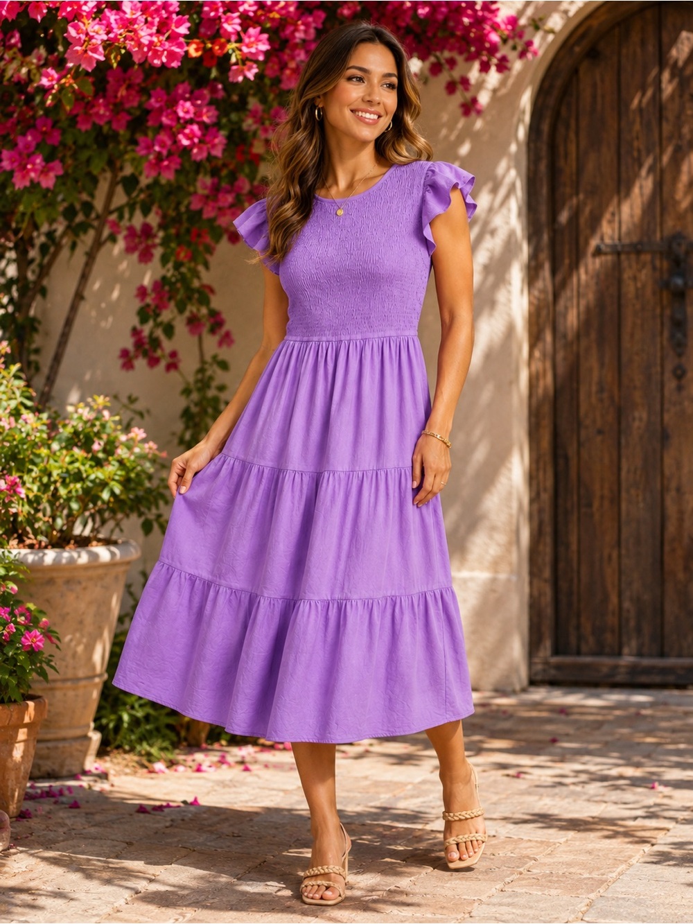 MEROKEETY Maxi Dress Lilac